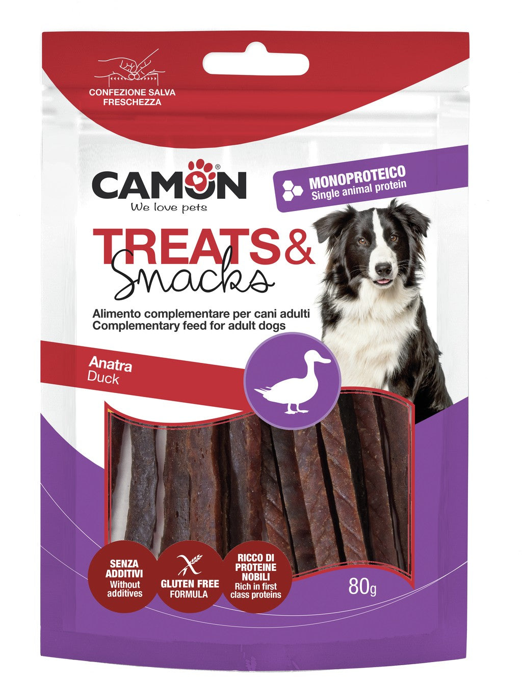 Camon Treats Soft Sticks Monoproteici all’Anatra – 80 g Camon Treats Soft Sticks Monoproteici all’Anatra – 80 g